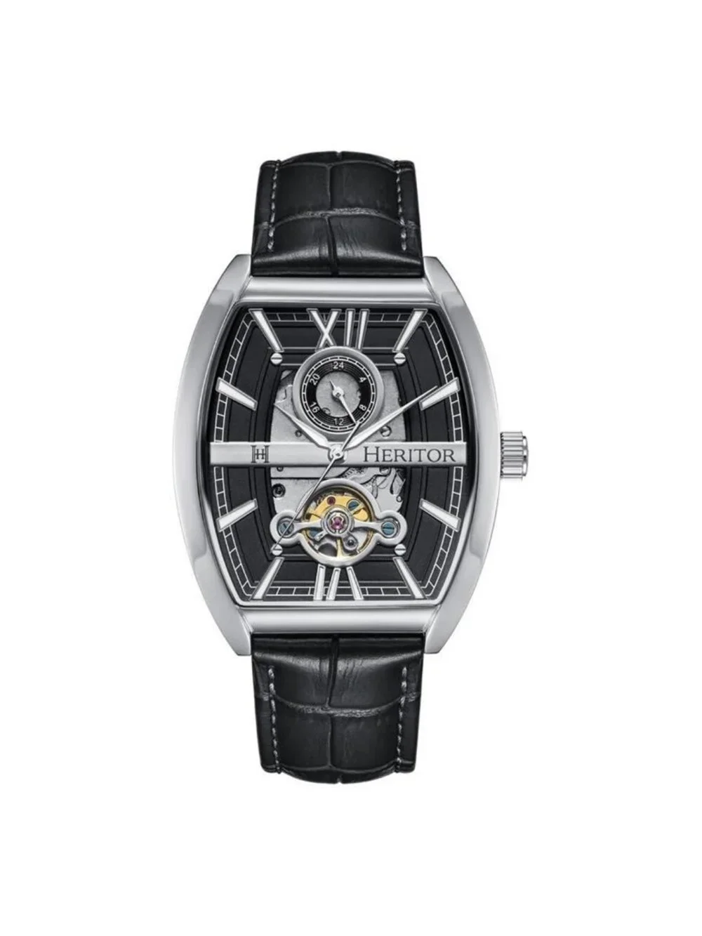 NWT Heritor Masterson Automatic Black Dial Men's Watch
